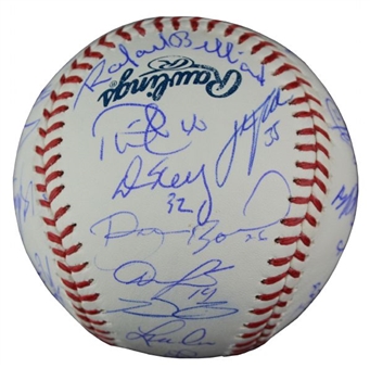 2012 A.L. Champion Detroit Tigers Team Signed Ball (29 Signatures)